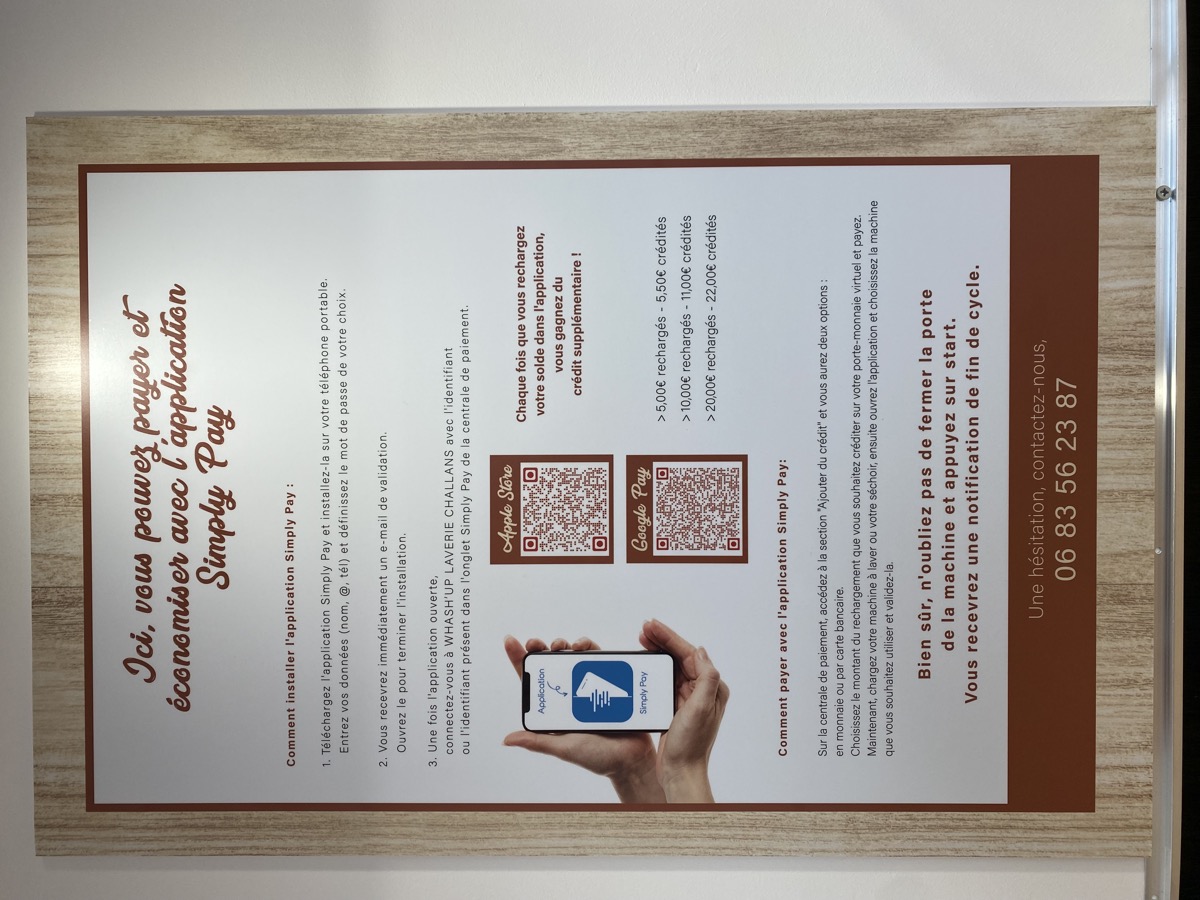 Application Simply Pay paiement mobile Wash'Up